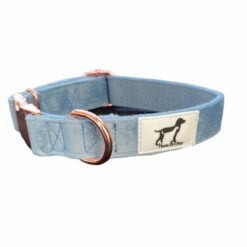 Hanz and Oley- Collar Stonewash Denim Blue